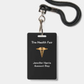 Gezondheidsbeurs Event Badges (Voorzijde met lanyard)