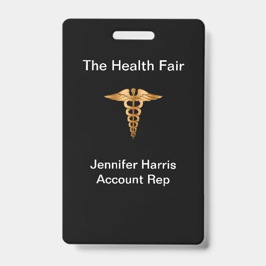 Gezondheidsbeurs Event Badges (Voorzijde)