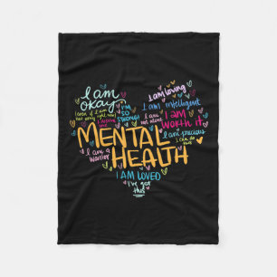 Gezondheidsbewustzijn Geschenken Depressie Fleece Deken