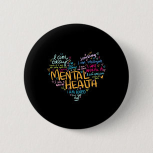 Gezondheidsbewustzijn Geschenken Depressie Ronde Button 5,7 Cm