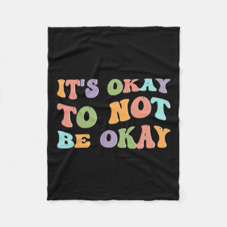 Gezondheidsbewustzijn Zonnebloem Het is oké om nie Fleece Deken