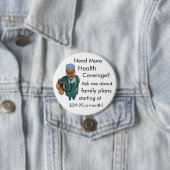 Gezondheidsdekking Ronde Button 7,6 Cm (In situ)