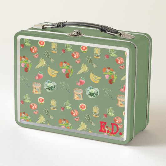 GEZONDHEIDSEATER METALE LUNCH BOX (Voorkant)