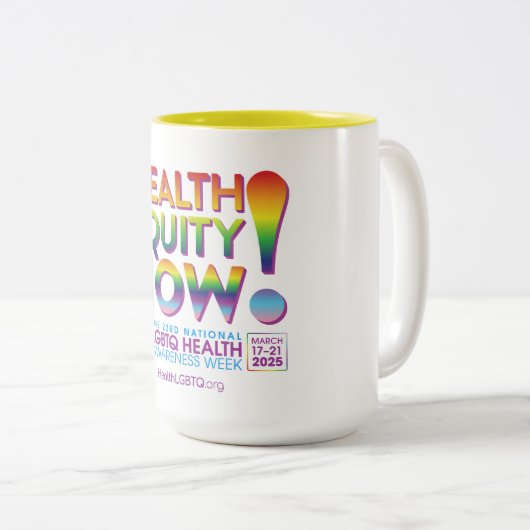 Gezondheidsgelijkheid nu! Mok (Voorkant rechts)
