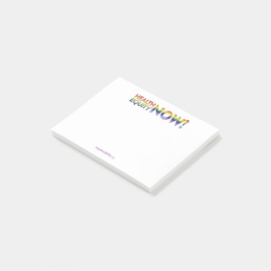 Gezondheidsgelijkheid nu! post-it® notes (Schuin)