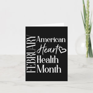 Gezondheidsmaand februari Amerikaanse hartgezondhe Kaart