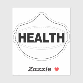 Gezondheidsmasker vinyl sticker