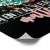 Gezondheidsproblemen Bloem Geest Hersenen Zelfzorg Poster (Hoek)