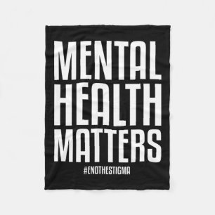 Gezondheidsproblemen Eindigen het stigma Mental He Fleece Deken