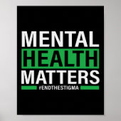 Gezondheidsproblemen Eindigen het stigma Mental He Poster (Voorkant)