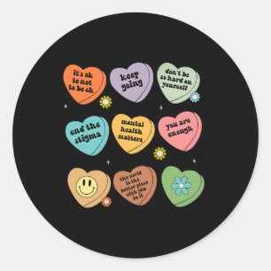 Gezondheidsproblemen Je bent genoeg zelfzorg bewus Ronde Sticker