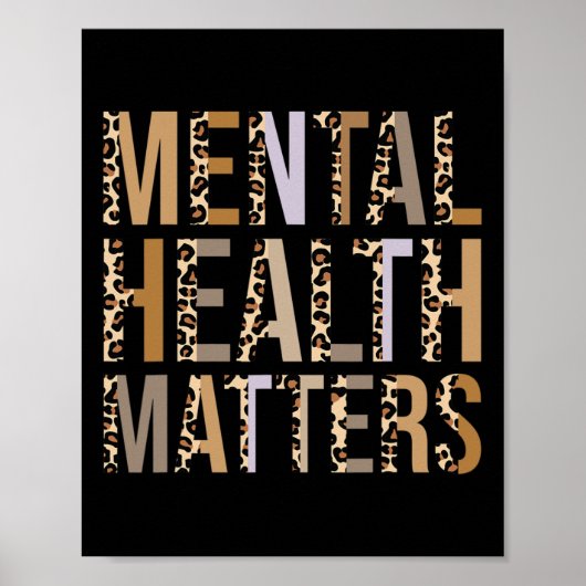Gezondheidsproblemen Leopard Print Mental Awarenes (Voorkant)