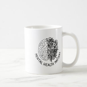 Gezondheidsproblemen Menselijk brein Bloemen Gezon Koffiemok