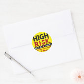 Gezondheidsproblemen met een hoog risico ronde sticker (Envelop)
