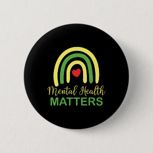 Gezondheidsproblemen Rainbow Retro National Awaren Ronde Button 5,7 Cm