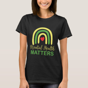 Gezondheidsproblemen Regenboog Retro Nationale Bew T-shirt