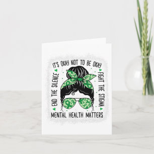 Gezondheidsproblemen rommelig Bun Mental Health Aw Kaart