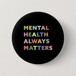 Gezondheidsproblemen Therapie Counseling Awareness Ronde Button 5,7 Cm