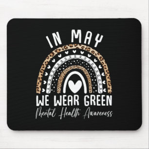 Gezondheidsproblemen We Draag Green Mental Health Muismat