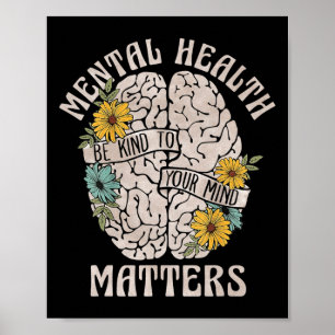 Gezondheidsproblemen zijn vriendelijk voor je ment poster