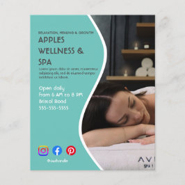 gezondheidsresort poster flyer wellnesscentrum spo