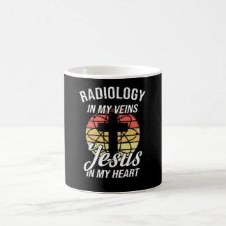 Gezondheidstechnicus Retro röntgenradioloog Jezus Koffiemok