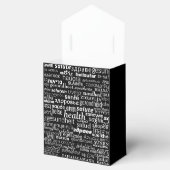 Gezondheidstekst Cadeau of gunstvak Kies uw kleure Bedankdoosjes (Geopend)