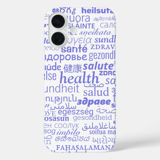 Gezondheidstekst iPhone Case (Achterkant)
