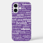 Gezondheidstekst iPhone Case (Achterkant)