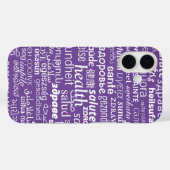 Gezondheidstekst iPhone Case (Achterkant (horizontaal))