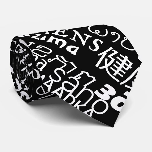 Gezondheidstekst Stropdas Meertaligheid - Uw kleur (Opgerold)