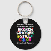 Gezondheidstherapie Depressiebewustzijn Mannen Sleutelhanger (Voorkant)