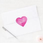 Gezondheidswerkers Roze metaal Hart Sticker (Envelop)
