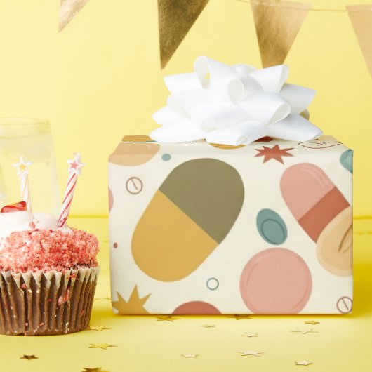 Gezondheidszorg & Apotheek Boho Earth Capsule Cadeaupapier (Verjaardagsfeest)