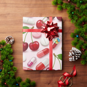 Gezondheidszorg & Apotheek Roze Kersen Capsule Cadeaupapier