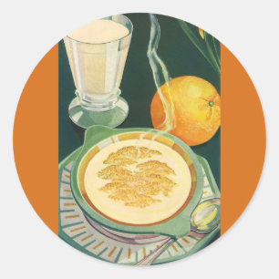  gezondheidszorg, dranken, gezonde ontbijten ronde sticker