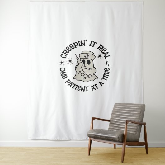 Gezondheidszorg Halloween, Creeping It Real One Pa Wandkleed (In situ)