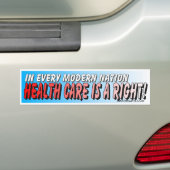Gezondheidszorg is een juiste Bumpersticker (Op auto)