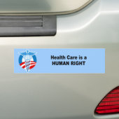 Gezondheidszorg is een mensenrecht bumpersticker (Op auto)