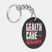 Gezondheidszorgbeambte Gratis Universele betaalbar Sleutelhanger (Voorkant Links)