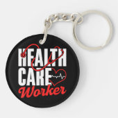 Gezondheidszorgbeambte Gratis Universele betaalbar Sleutelhanger (Achterkant)