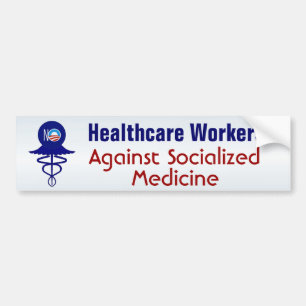Gezondheidszorgwerkers tegen de georganiseerde gen bumpersticker