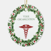 Gezondheidszorgziekenhuis Custom Holiday Keramisch Ornament (Links)