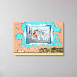 Gezonken door verrassing | Verjaardag 24x16 Canvas Afdruk