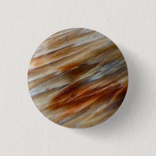 Gezonken versteend hout ronde button 3,2 cm