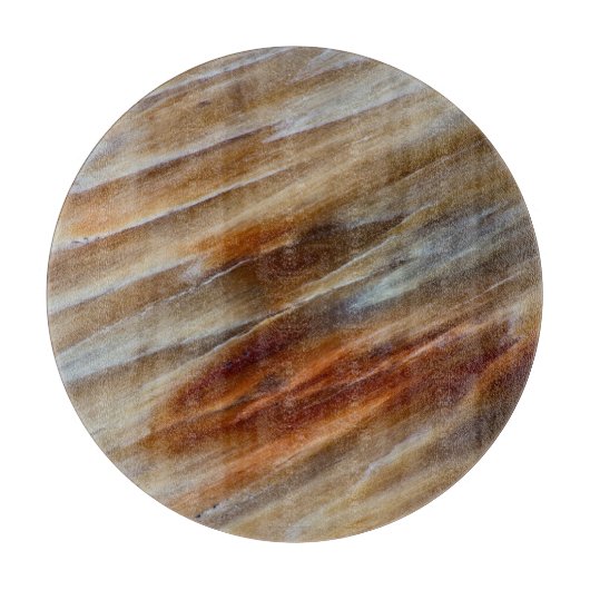 Gezonken versteend hout snijplank (Voorkant)