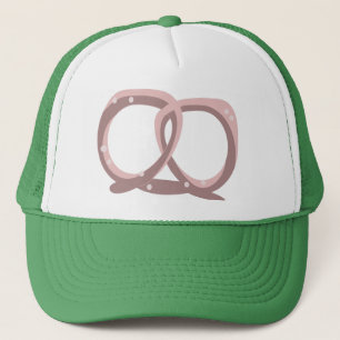 Gezouten Pretzel Twist Patroon Roze Trucker Pet