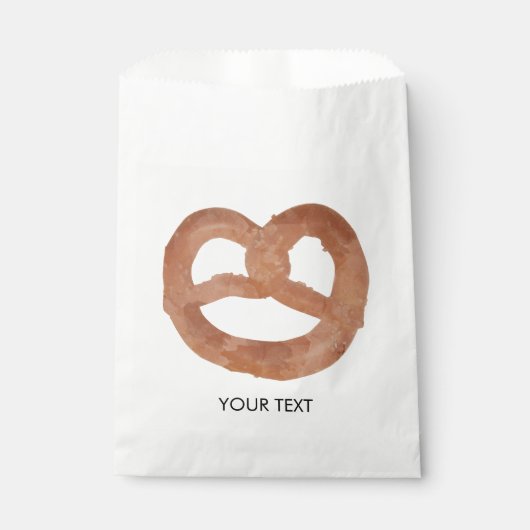 Gezouten zachte Pretzel aangepaste tekst Bedankzakje (Voorkant)