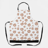 Gezouten Zachte Waterverf Pretzel Pattern Baker Schort (Voorkant)