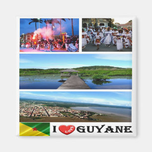 GF - Frans Guyana - I Love - Collage Magneet